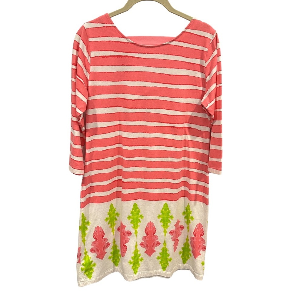 Ana‎ Clare Striped Pink and White  Dress M